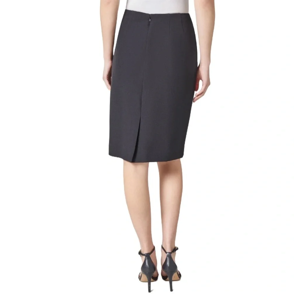 Kasper Vivien Skirt, Iconic Stretch Crepe Black NWT